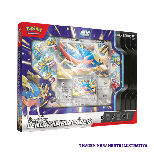Pokemon TCG Slashing Legends ex Box - Zacian_PTBR